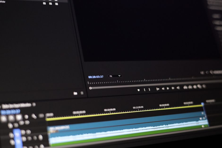 Editor working on a beautiful wedding film